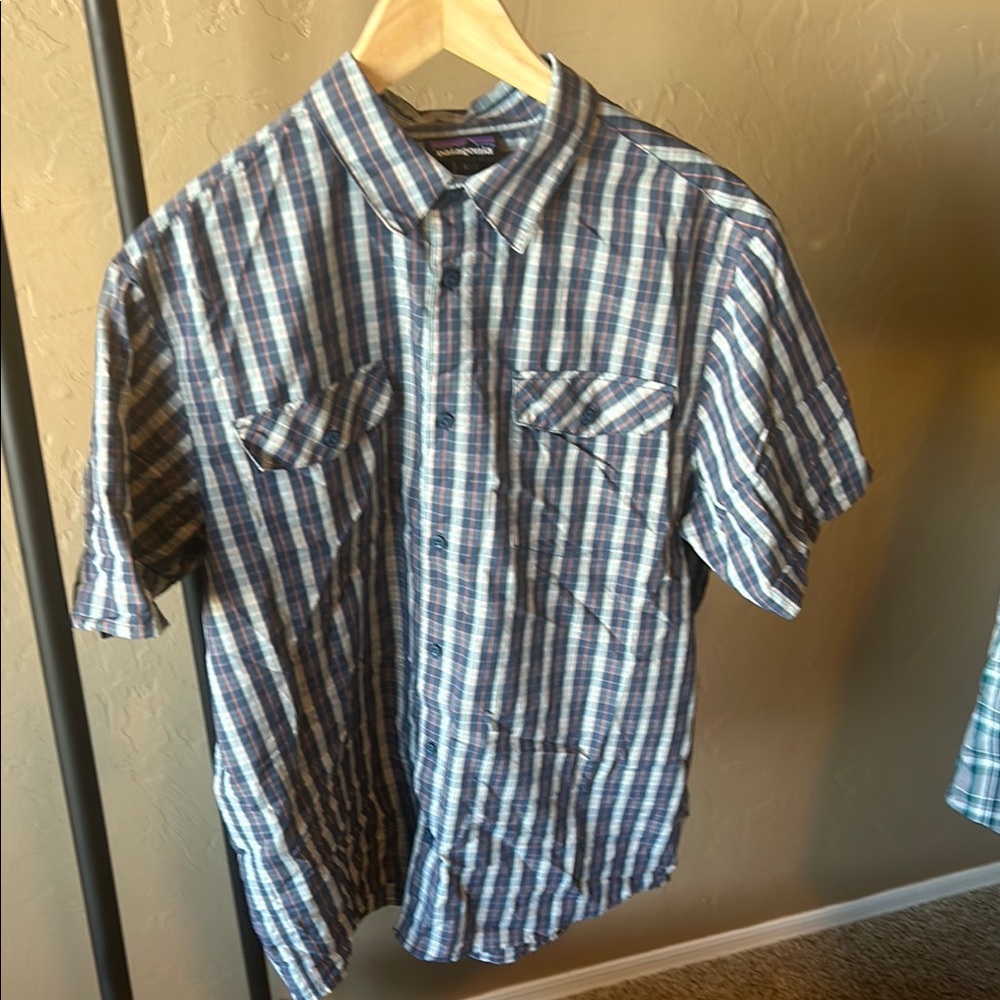 Men's Patagonia Blue Plaid Shirt